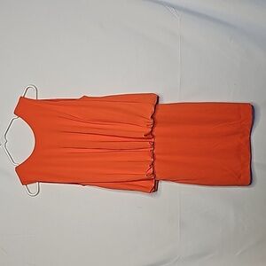Caribbean Queen orange low back fall super sexy dress sz Medium